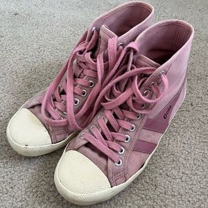 Gola Coaster pink high top sneakers